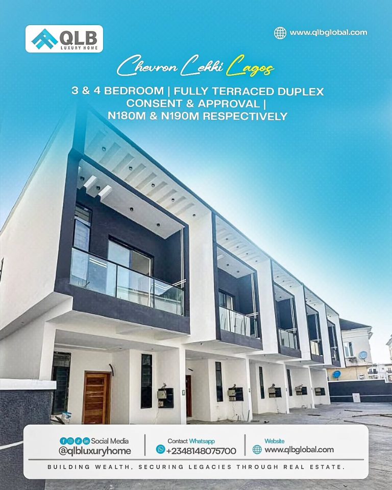 Well finished 3& 4 Bedroom Fully Terrace Duplex For sale