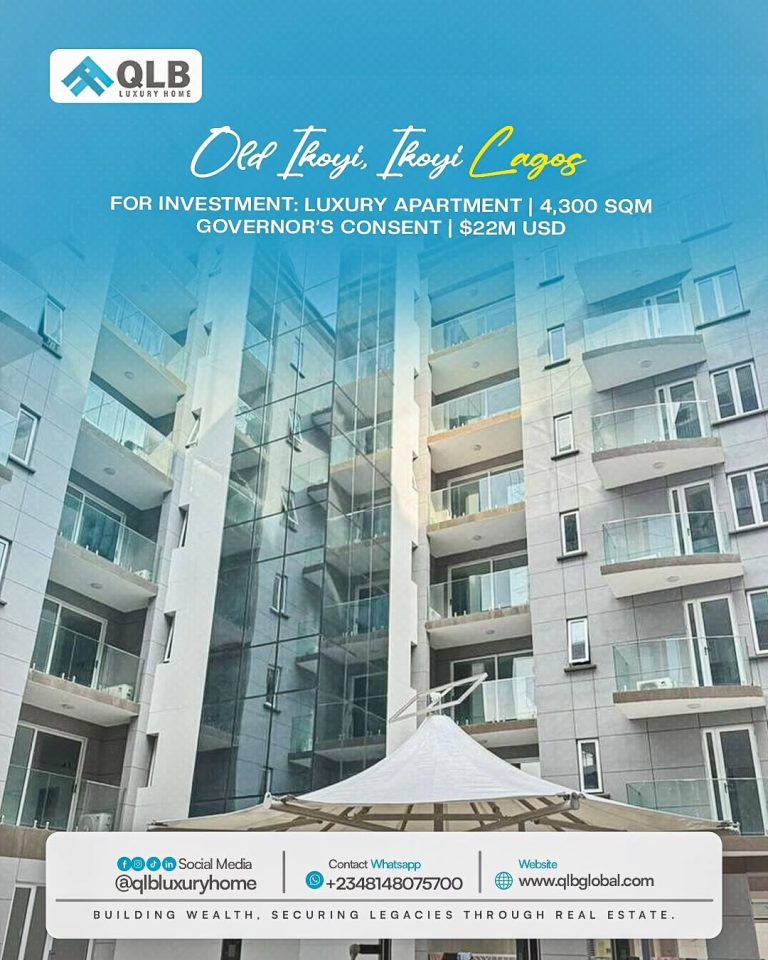FOR INVESTMENT: Luxury Apartment – Ikoyi, Lagos
