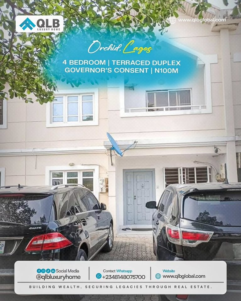 4 Bedroom Terrace Duplex For sale