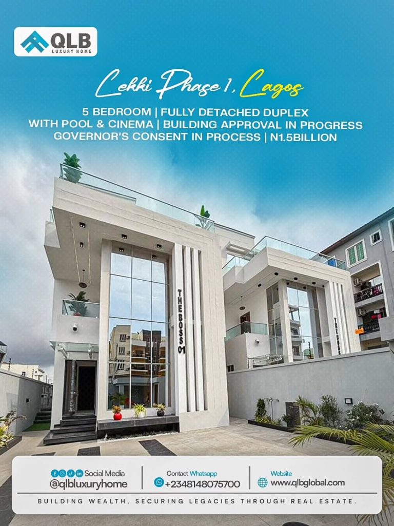 Luxury 5 Bedroom Fully Detached Duplex with Pool and Cinema