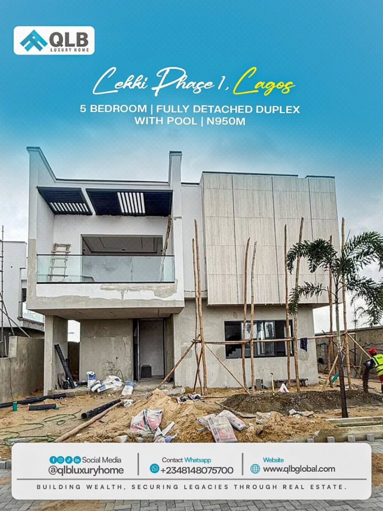 Luxury 5 Bedroom Fully Detached Duplex with Pool