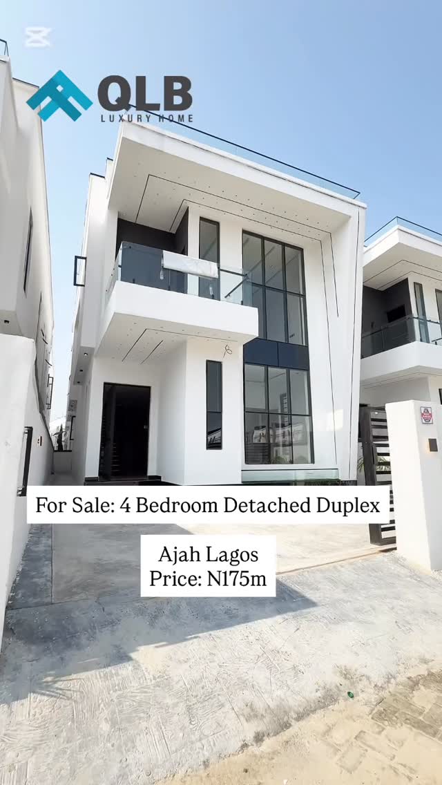 Newly Built 4-Bedroom Detached Duplex for Sale