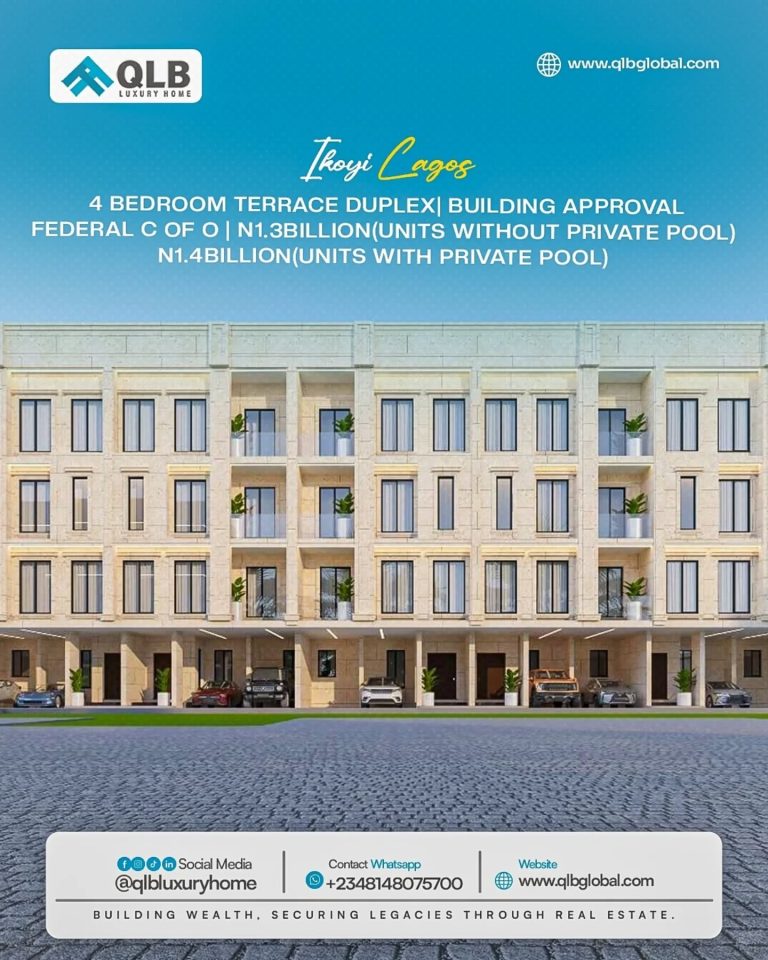 Contemporary 4 Bedroom Terrace Duplex for Sale