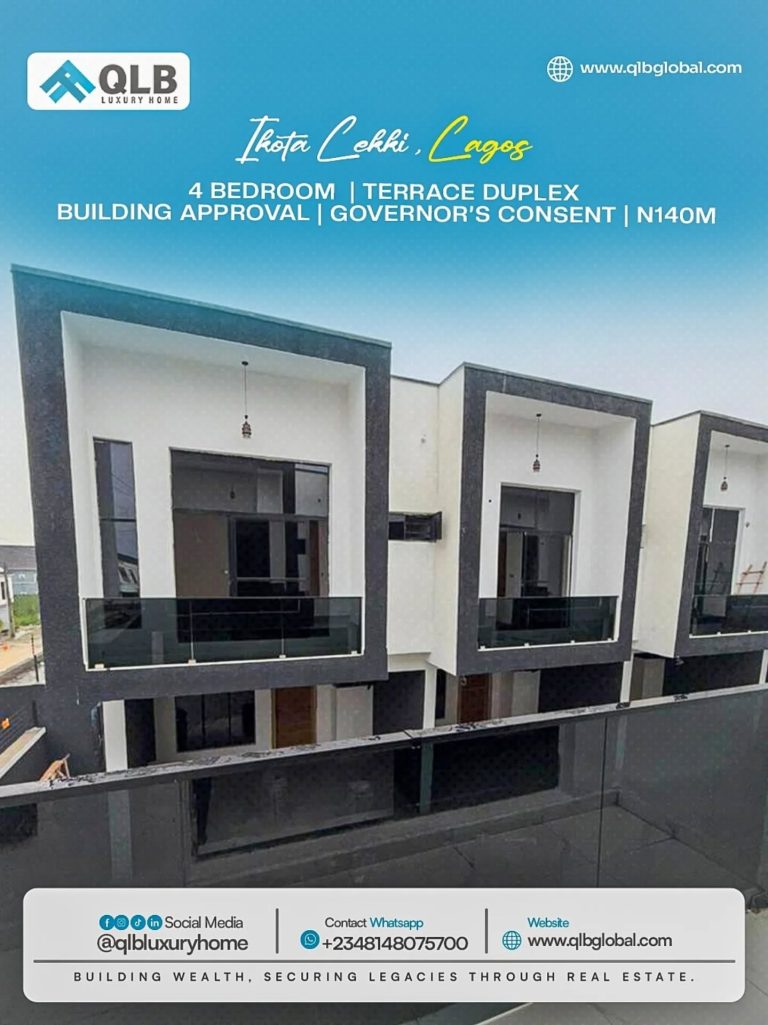 Newly Built 4 Bedroom Terrace Duplex for Sale