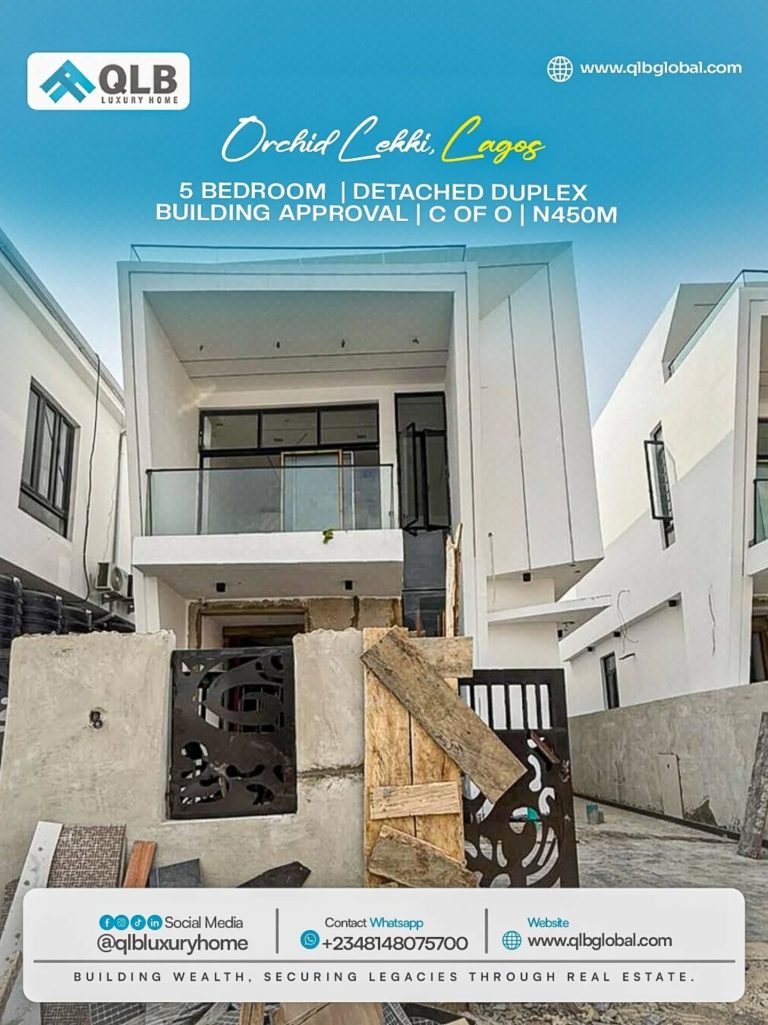 Newly Built 5 Bedroom Detached Duplexes for Sale