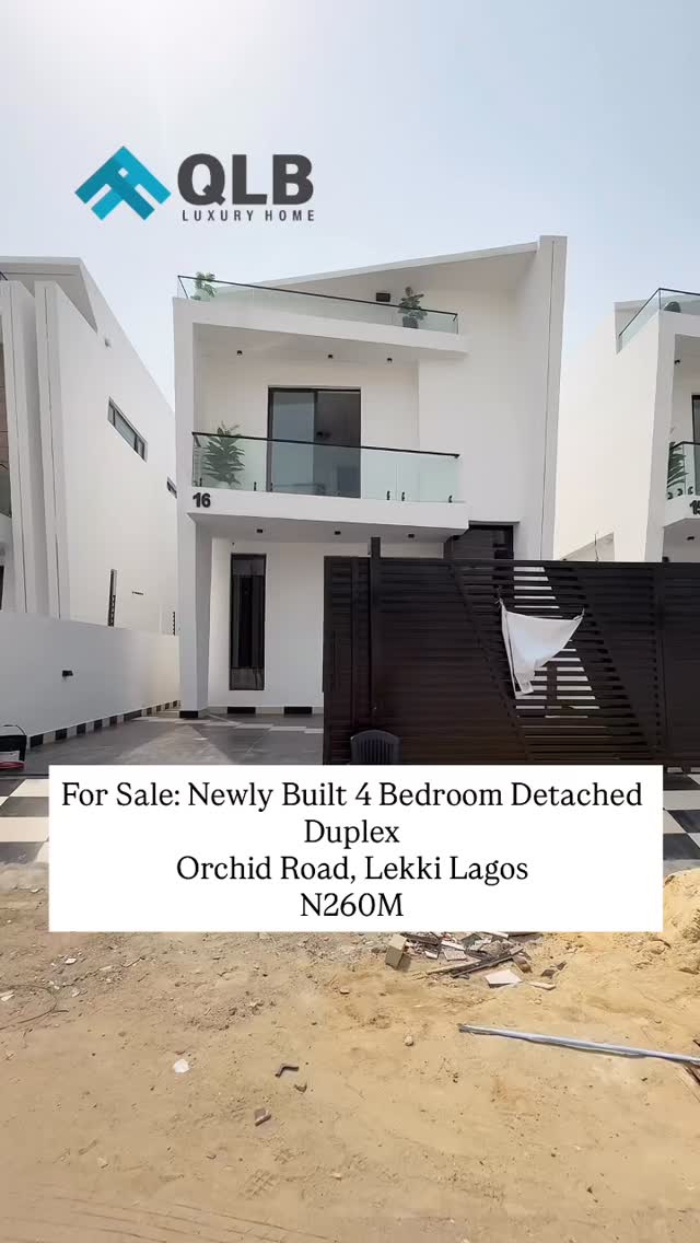 Newly Built 4 Bedroom Detached Duplexes for Sale