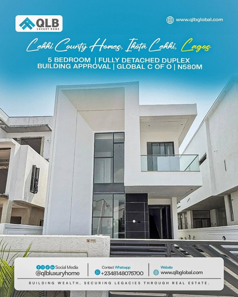 SPACIOUS 5-BEDROOM FULLY DETACHED DUPLEX
