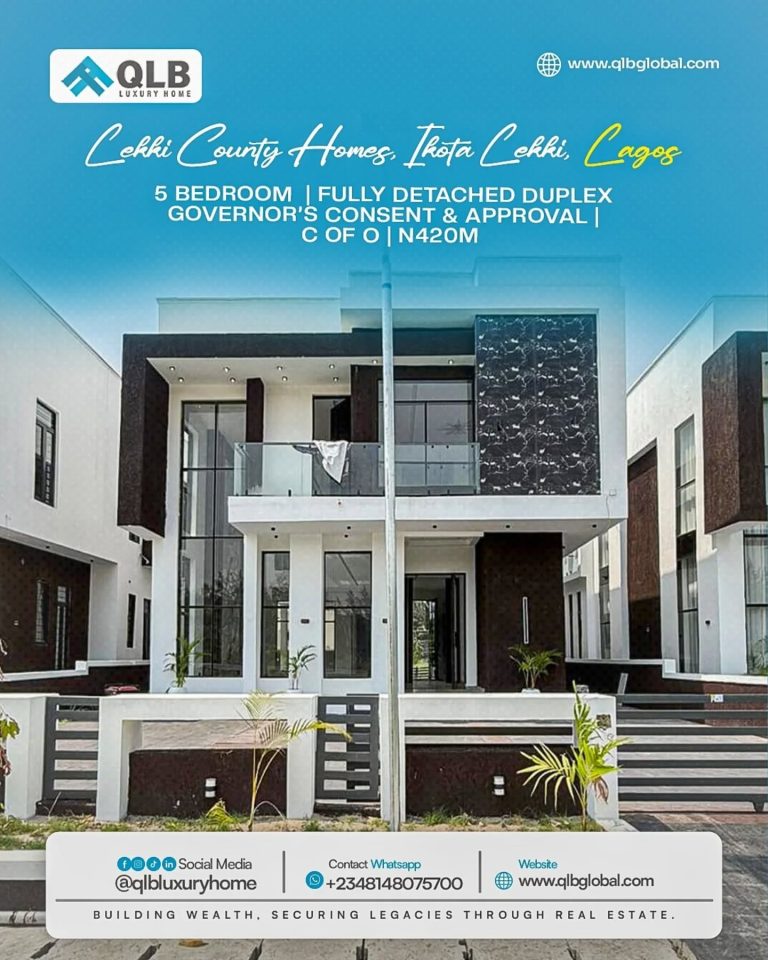 SPACIOUS 5-BEDROOM FULLY DETACHED DUPLEX