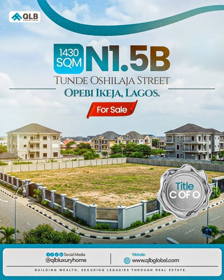 Prime land in the heart of Ikeja, Lagos — a rare opportunity for smart investors.