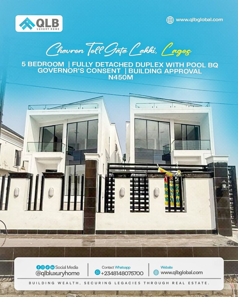 SPACIOUS 5-BEDROOM FULLY DETACHED DUPLEX
