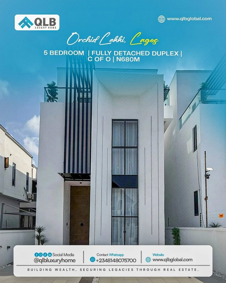 WELL FINISHED 5 BEDROOM FULLY DETACHED DUPLEX FOR SALE