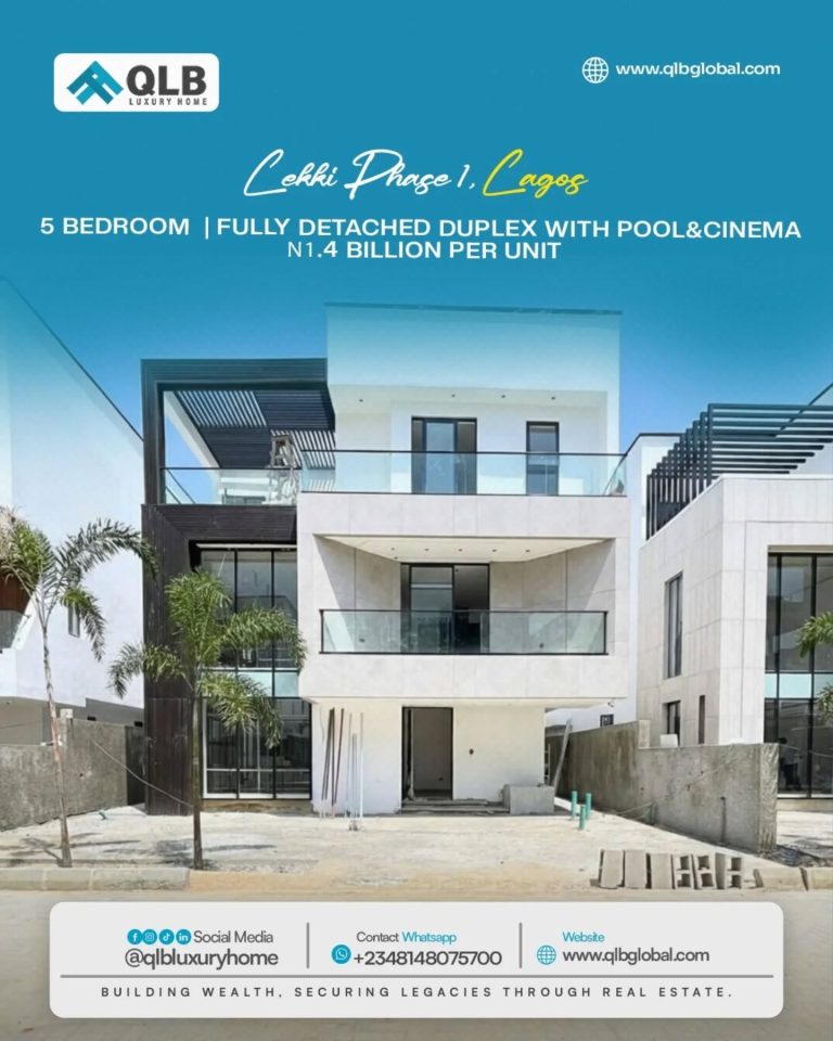Luxury 5 Bedroom Fully Detached Duplex with Pool and Cinema