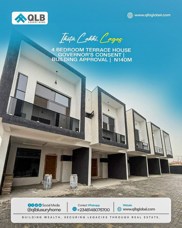 Newly Built 4 Bedroom Terrace Duplex for Sale