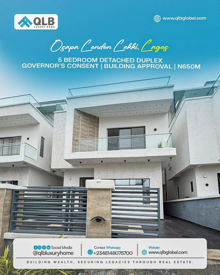 Well finished 5 Bedroom Bedroom Detached Duplex For sale