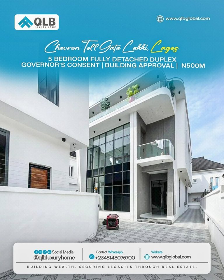 SPACIOUS 5-BEDROOM FULLY DETACHED DUPLEX