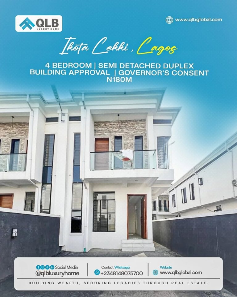 Well finished 4 Bedroom Semi Detached Duplex For sale