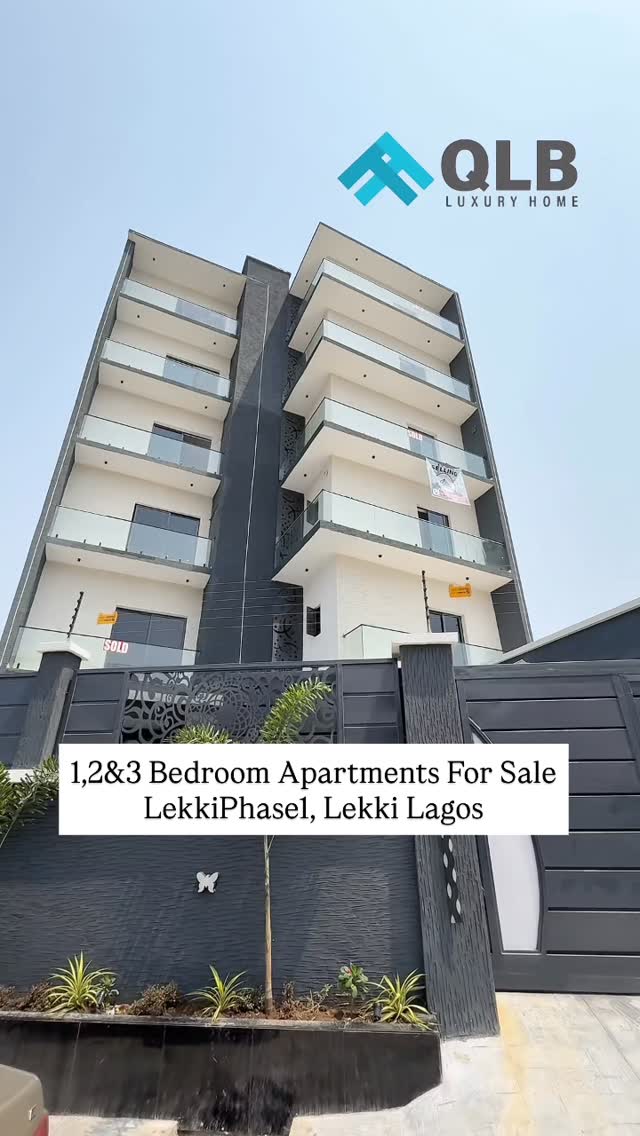 Newly Built 1, 2 & 3 Bedroom Apartment For sale