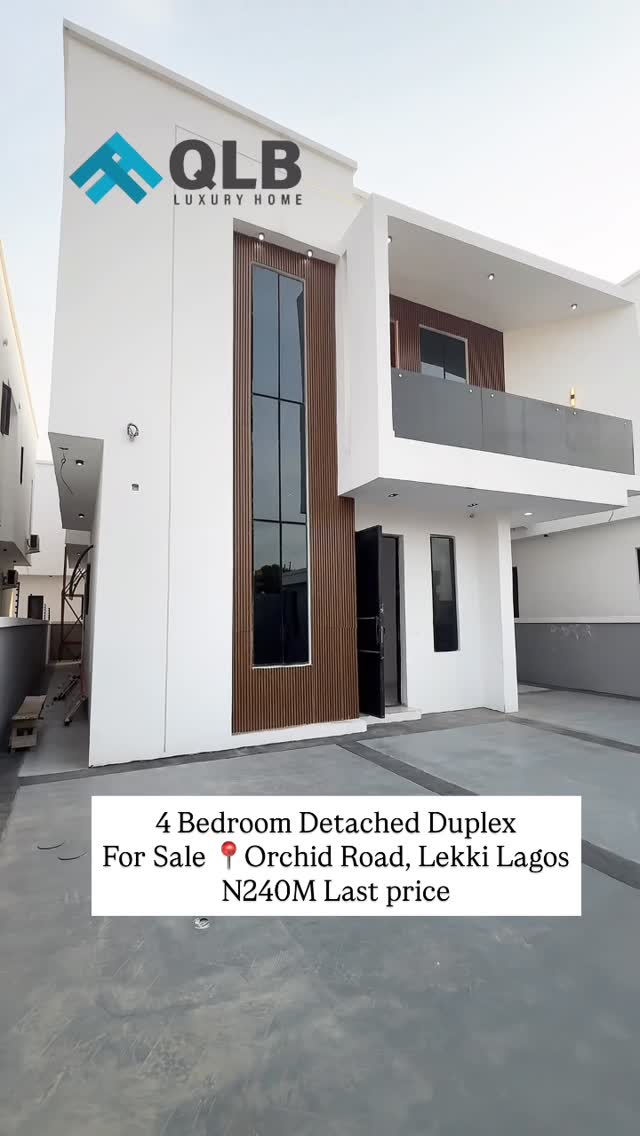 Newly Built 4 Bedroom Detached Duplex with bq for Sale