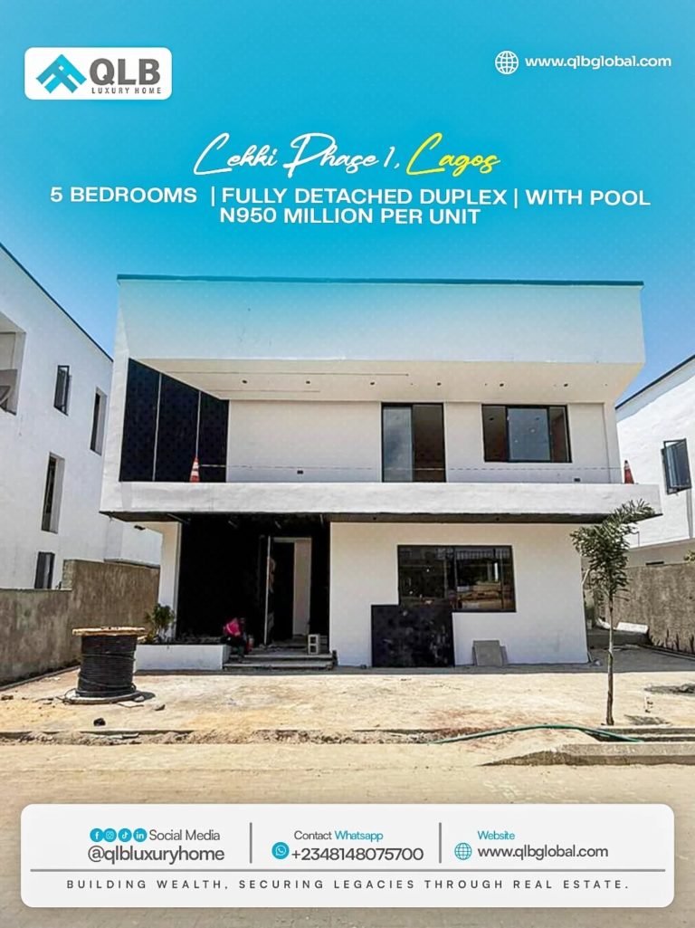 Luxury 5 Bedroom Fully Detached Duplex with Pool