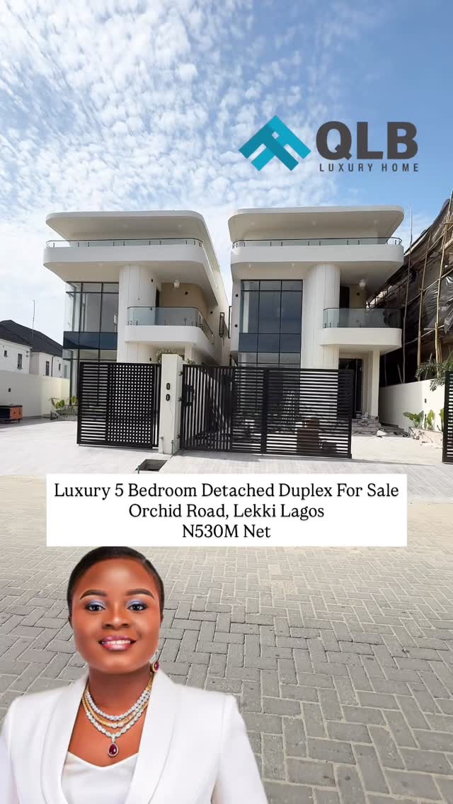 Luxury  5 Bedroom Fully Detached Duplex For sale