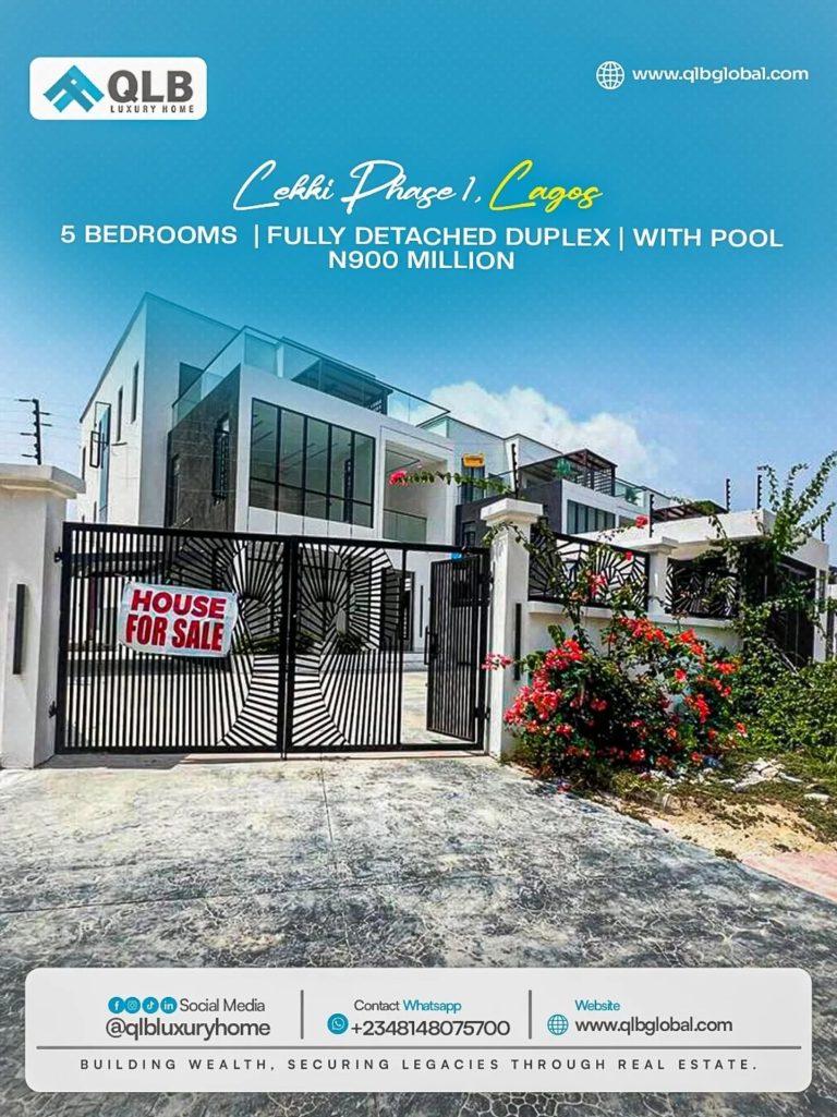 Luxury 5 Bedroom Fully Detached Duplex with Pool