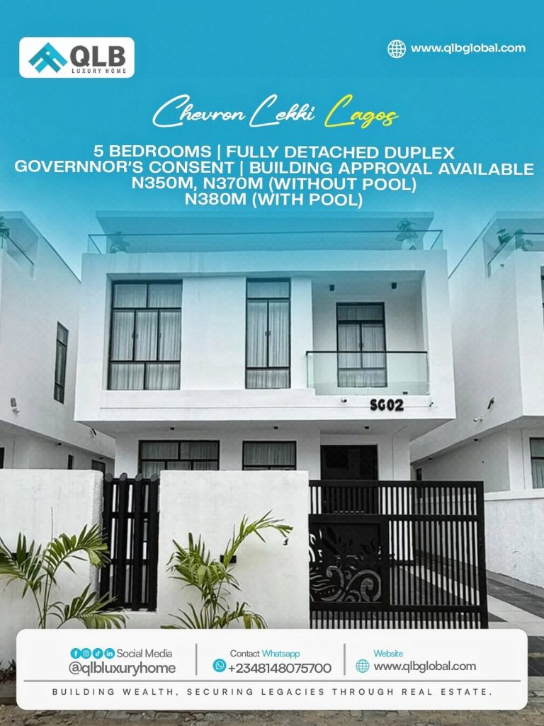 Luxury  5 Bedroom Fully Detached Duplex For sale