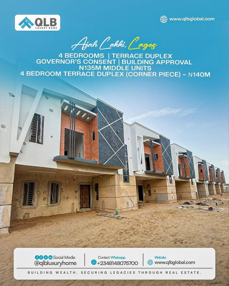 4 Bedroom Terrace Duplex For Sale