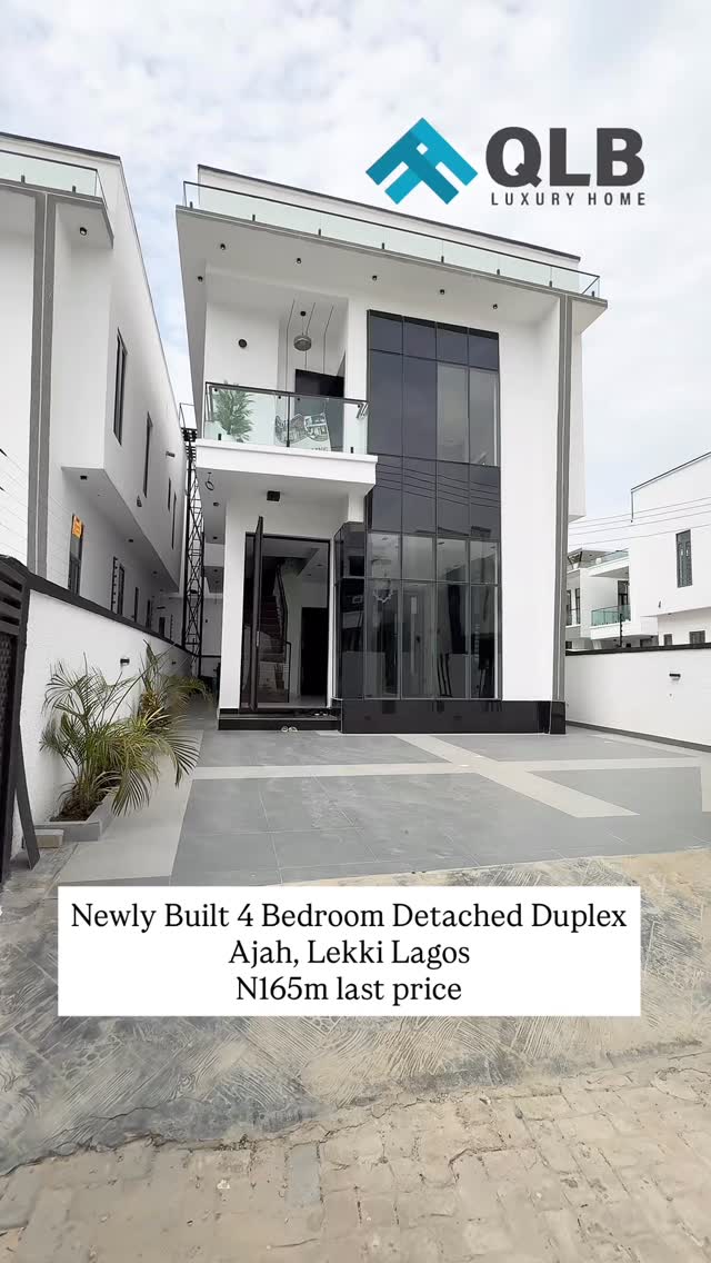 Newly Built 4-Bedroom Detached Duplex for Sale