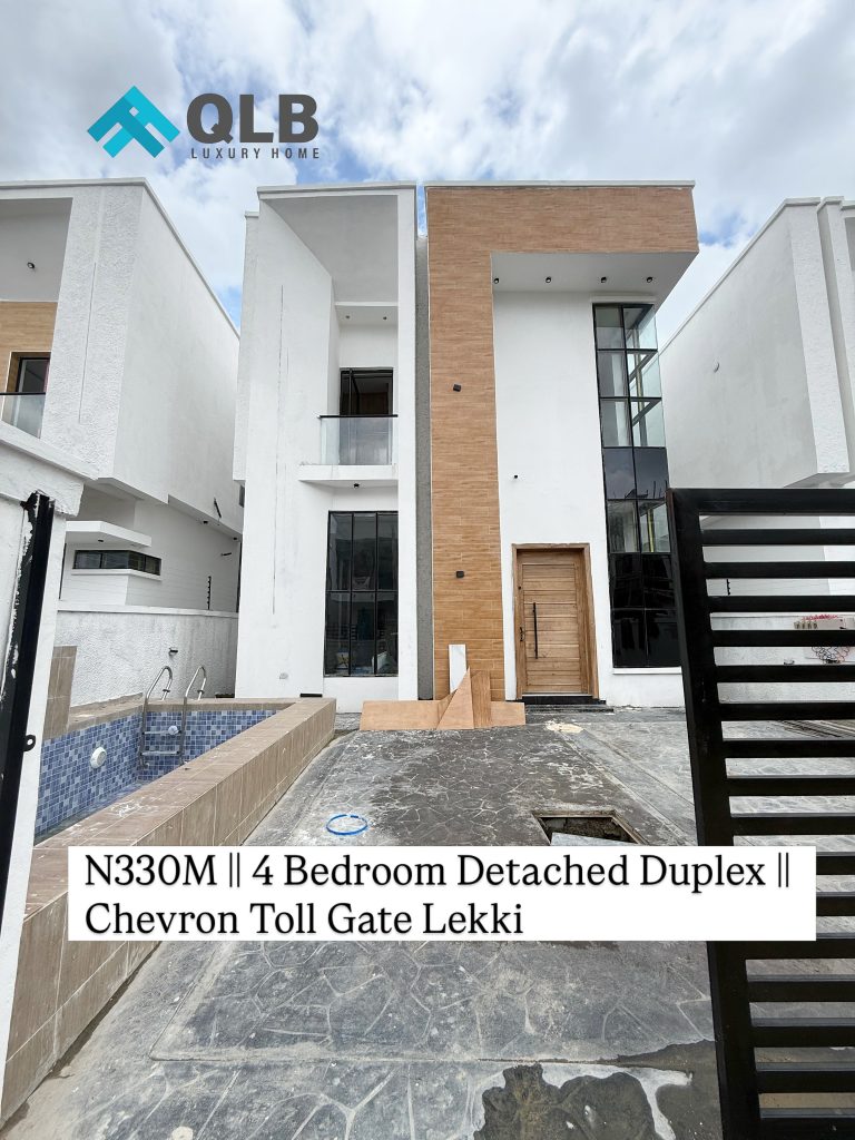 Newly Built 4 Bedroom Detached Duplexes for Sale