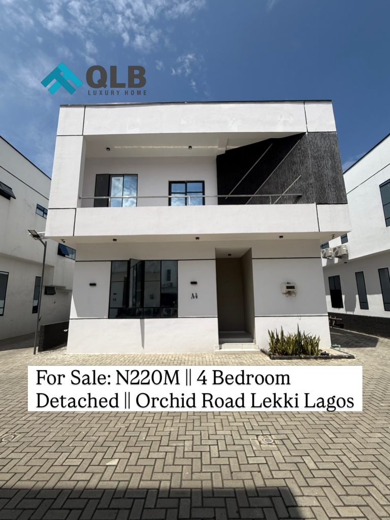 Newly Built 4 Bedroom Detached Duplex for Sale