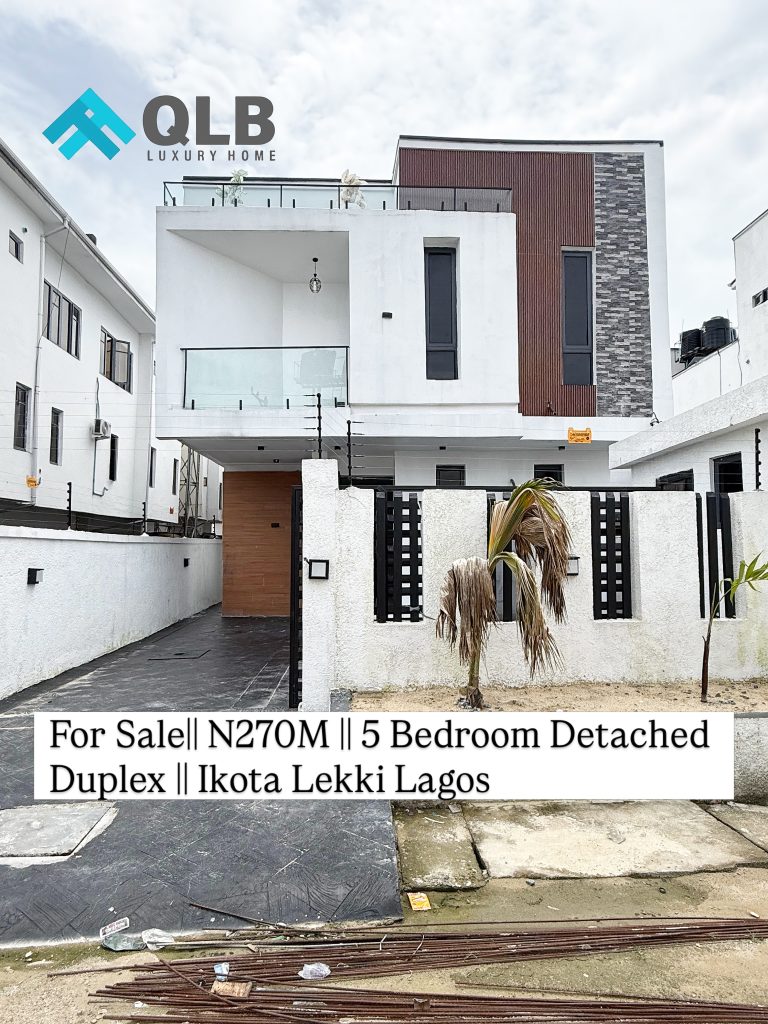 Newly Built 5 Bedroom Detached Duplex for Sale