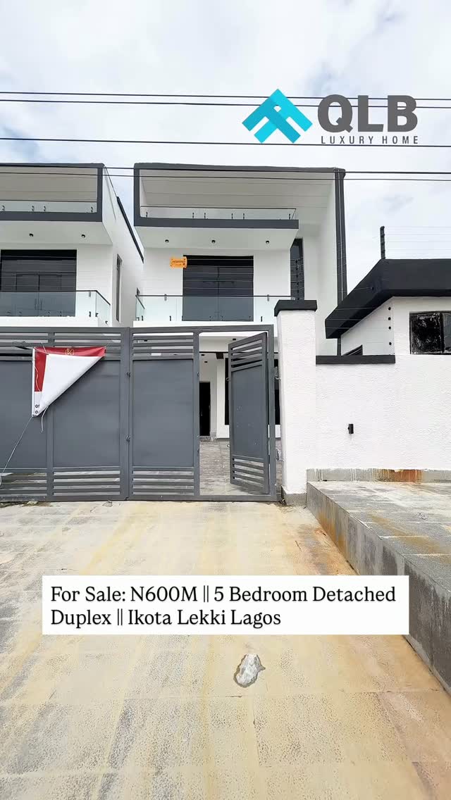 Newly Built 5 Bedroom Fully Detached Duplex for Sale