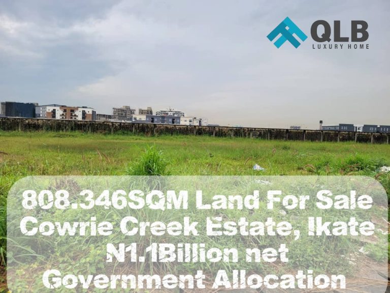 Land For Sale At Cowrie Creek Estate lekki