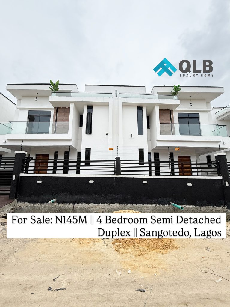 4-BEDROOM SEMI-DETACHED DUPLEX FOR SALE