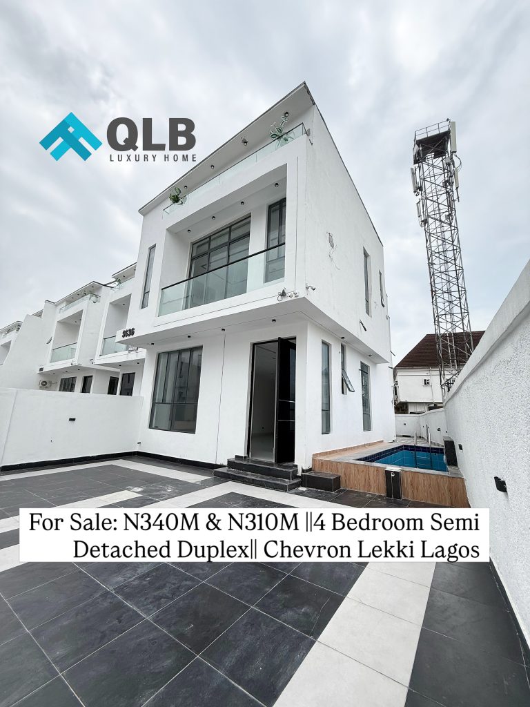 Newly Built 4 Bedroom Seni Detached Duplex for Sale